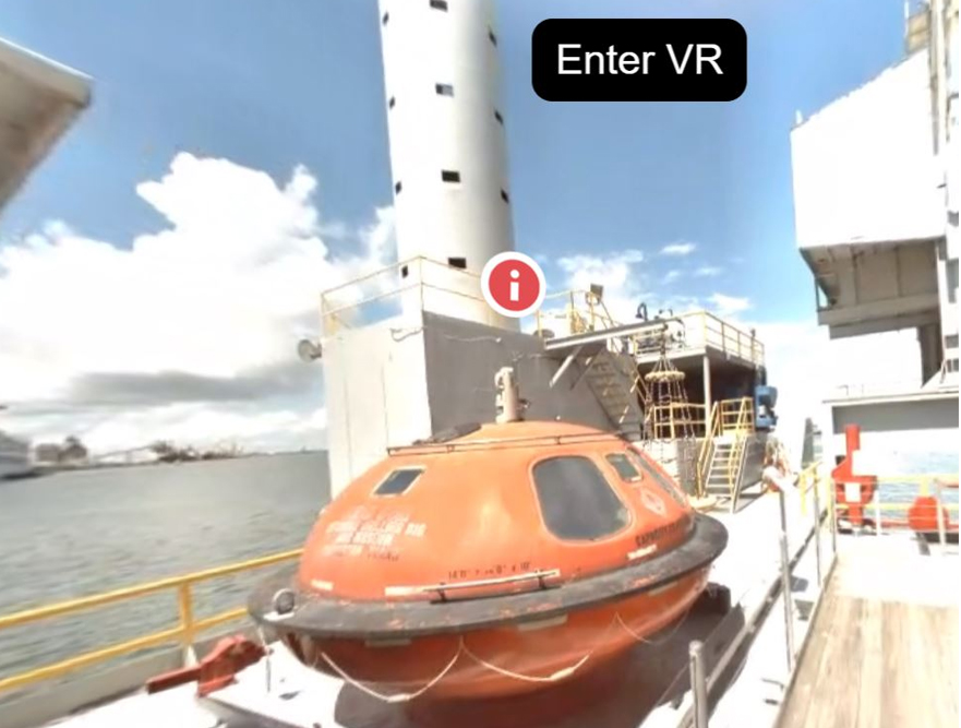 3d oil rig using immersive 360 degree video technology. Walkthrough the facility and look around as if you were there. Reality IMT digitizes oil facilities
