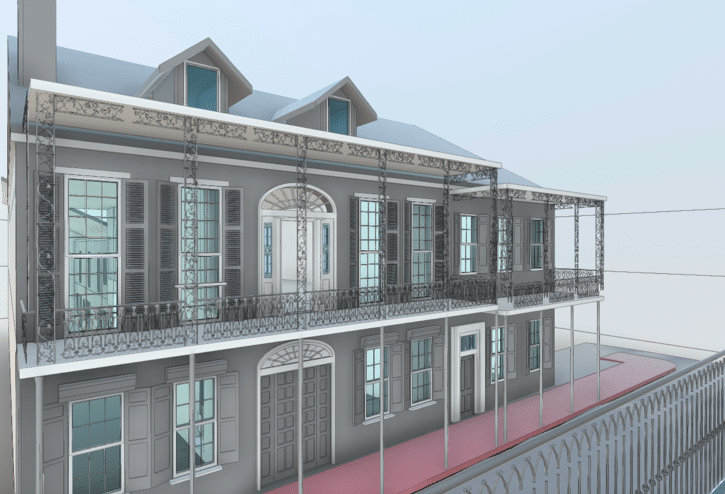 French Quarters 3D Laser Scanning-NOLA As-Built